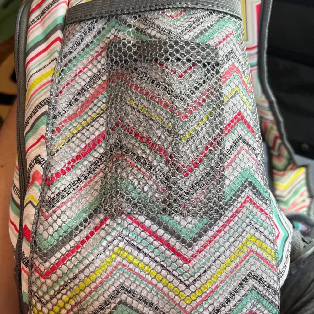 Thirty-One Backpack Chevron‎ Print School Travel Laptop Daypack